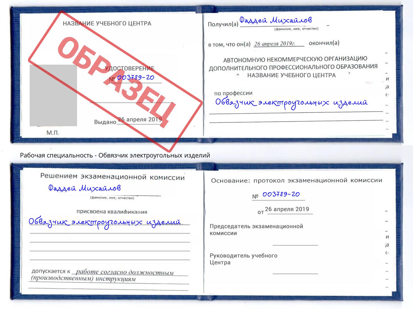 Обвязчик электроугольных изделий Миасс